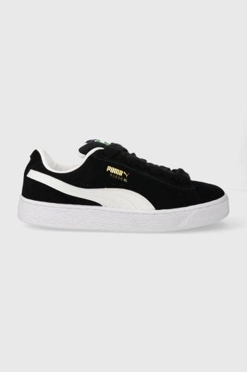 Kožené sneakers boty Puma Suede XL černá barva, 395205