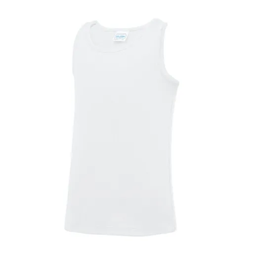 Just Cool Dětské sportovní tílko Cool - Arktická bílá | 12-13 let