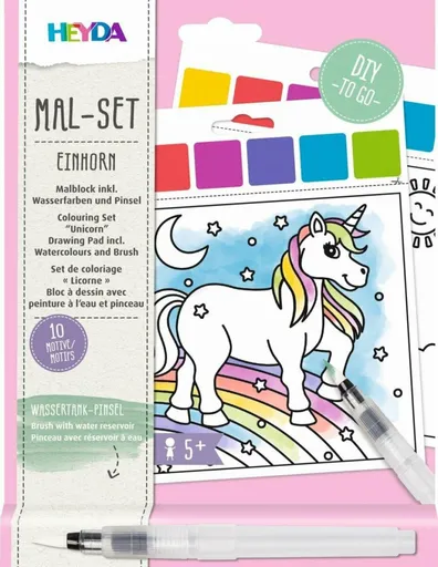 HEYDA 10 omalovánek - jednorožci
