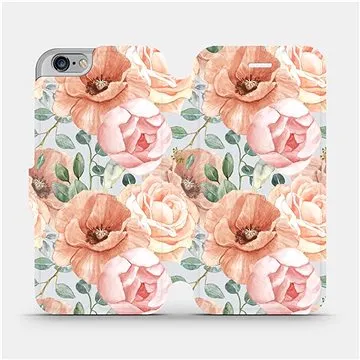 Flip pouzdro na mobil Apple iPhone 6s / iPhone 6 - MP02S Pastelové květy (5903516755851)