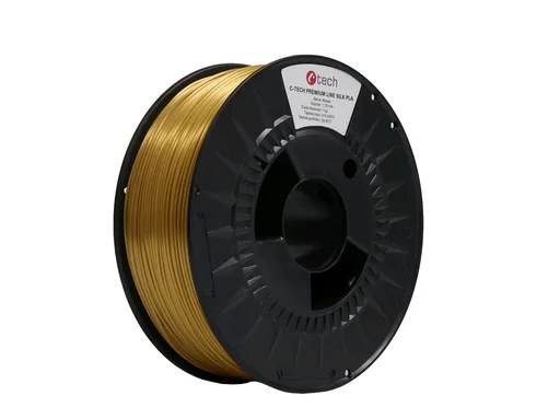 C-Tech 3DF-P-SPLA1.75-BRASS 3D filament, PREMIUM LINE, Silk PLA, mosaz, 1,75mm, 1kg