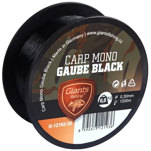 Giants Fishing Vlasec Carp Mono Gaube Black - 0,30mm 1200m,Giants Fishing Vlasec Carp Mono Gaube Black - 0,30mm 1200m
