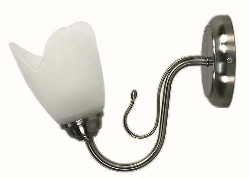 Nástěnná lampa saténový nikl nástěnná lampa Niva