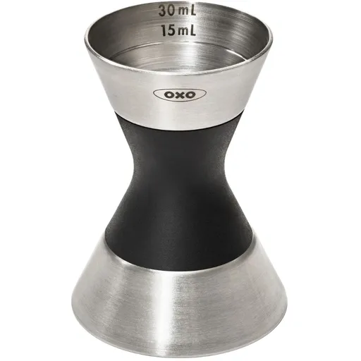 Barmanská odměrka STEEL 7 cm, stříbrná, nerezová ocel, OXO