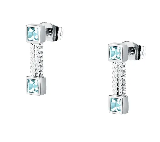 Morellato Ocelové visací náušnice s krystaly Gioia SAVY41