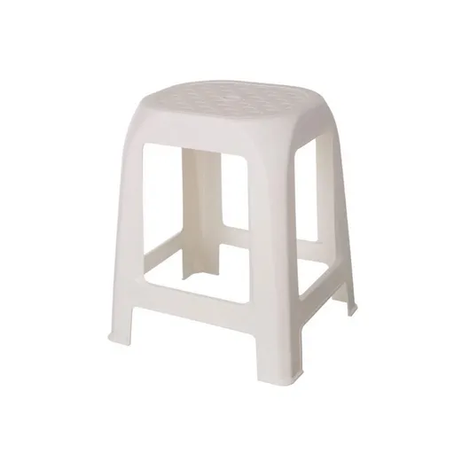 Plastová stolička DESIGN bílá, 41 x 35 x 46 cm