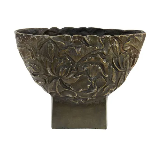 Bronzová antik kovová váza Palesa antique bronze XL - 45*14*34 cm 5818718