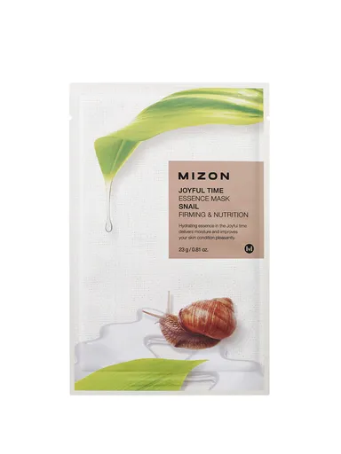 Mizon Plátýnková 3D maska s filtrátem z hlemýždího extraktu pro vyhlazení a výživu pleti Joyful Time (Essence Mask Snail) 23 g