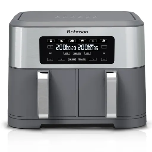 Rohnson Horkovzdušná fritéza s dvojitým košem R-2844 – 2 x 4,25 l