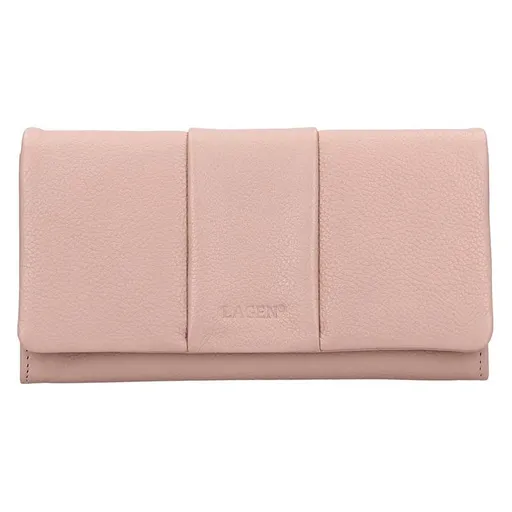 Dámská kožená peněženka Lagen Nicol - růžová