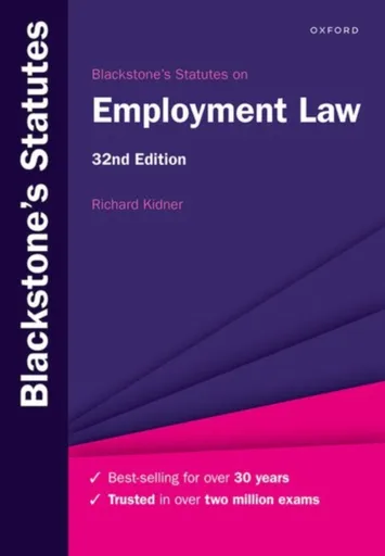 Blackstone's Statutes on Employment Law - Richard  Kidner