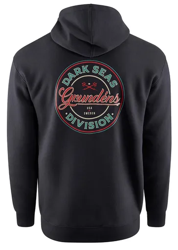 Grundéns mikina dark seas x grundens instinctive fz hoodie black - l