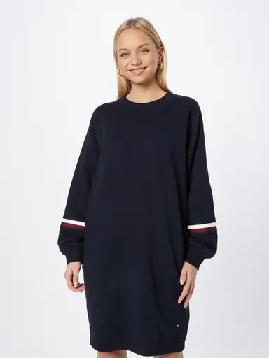 Tommy Hilfiger dámské tmavě modré mikinové šaty WW0WW37550 XS