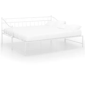 Shumee Rám vysouvací postele/pohovky bílý kov 90×200 cm, 324777 (324777)