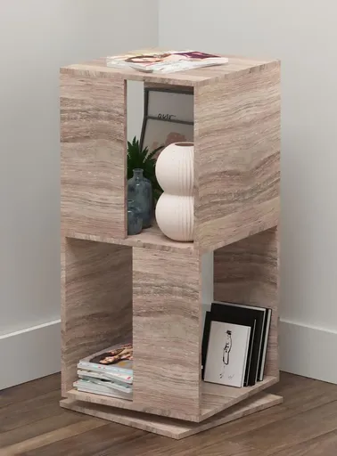 VCM Otočná police Stifta L, dub sonoma