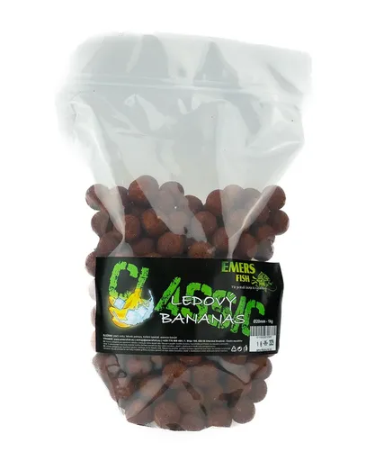 Emersfish classic boilie ledový bananas - 1 kg 20 mm