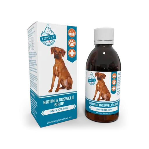 Sirup Biotin s boswelií pro psy 200 ml - Green idea