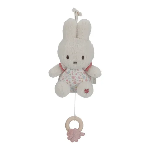 Little Dutch Miffy Fluffy Lucky Blossom Music Box kontrastní závěsná hračka s melodií 0 m+ Pink 1 ks