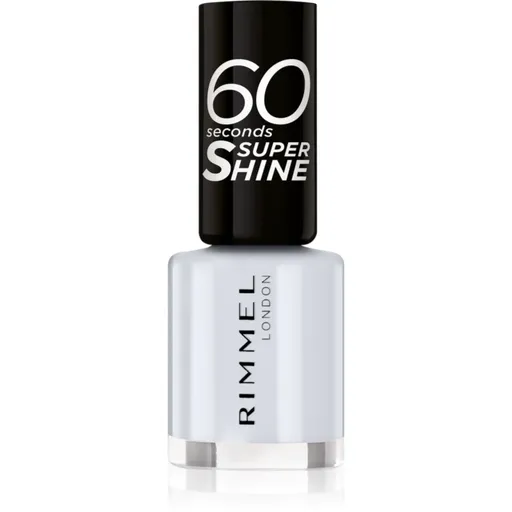 Rimmel 60 Seconds Super Shine lak na nehty odstín 703 White Hot Love 8 ml