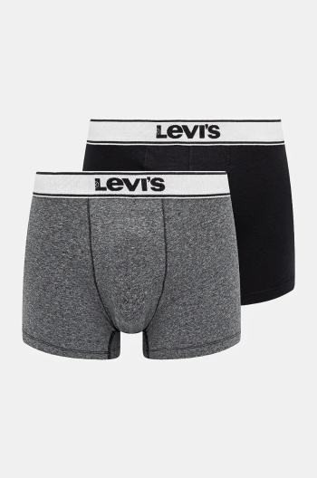 Boxerky Levi's 2-pack pánské, černá barva, 37149-0959