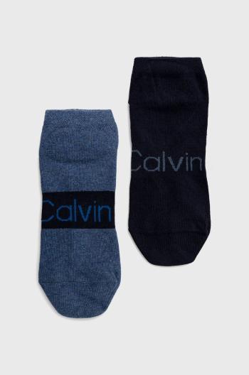 Ponožky Calvin Klein (2-pack) pánské, modrá barva, 701218712