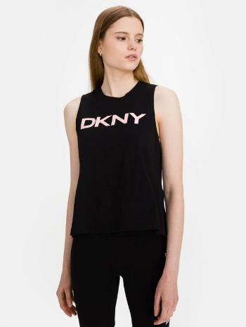 DKNY Sollip Logo Tílko Černá