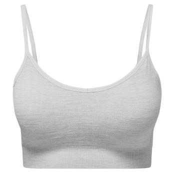 TriDri® Bezešvá sportovní podprsenka 3D Fit - Ledově šedý melír | L