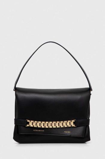 Kožené psaníčko Victoria Beckham Chain Pouch černá barva, B223AAC004769A