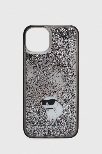 Obal na telefon Karl Lagerfeld iPhone 15 Plus 6.7 pruhledná barva