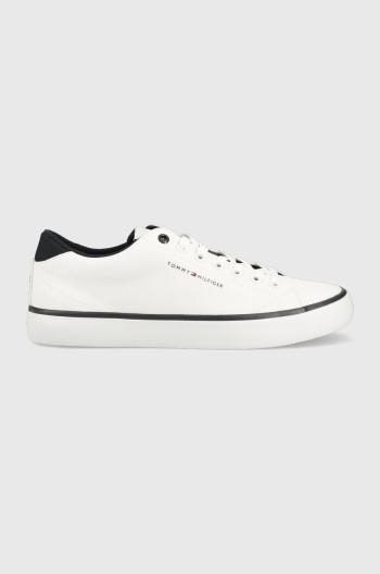 Tenisky Tommy Hilfiger TH HI VULC CORE LOW pánské, bílá barva, FM0FM04685