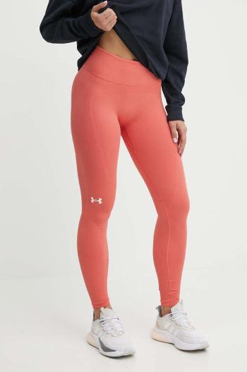 Tréninkové legíny Under Armour Train oranžová barva, hladké