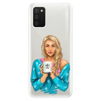 Odolné silikonové pouzdro iSaprio - Coffe Now - Blond - Samsung Galaxy A02s