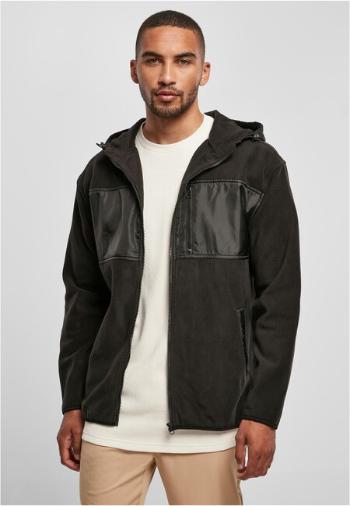 Urban Classics Hooded Micro Fleece Jacket black - M