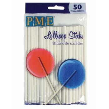 PME Tyčky (špejle) na cake pops a lízátka 50 ks - 11,5 cm