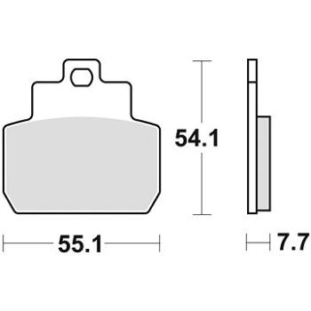 Braking brzdové destičky (semi-metalická směs SM1) (2ks) M501-187 (M501-187)