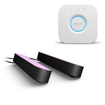 Philips Hue White and Color Ambiance Play Double pack černý +  Philips Hue Bridge