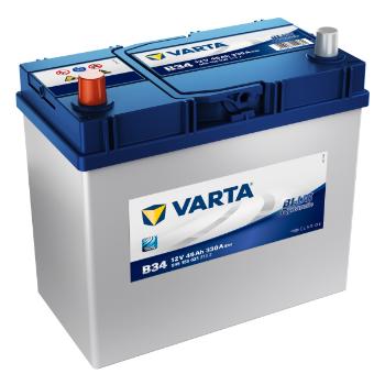 Autobaterie Varta Blue Dynamic 45Ah, 12V,  330A, B34