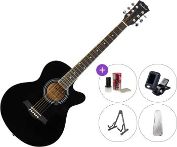Pasadena SG026C-38 SET Black Akustická kytara Jumbo