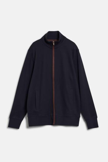 MIKINA GANT SACKER RIB FULL ZIP CARDIGAN EVENING BLUE