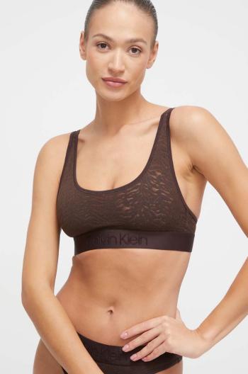 Podprsenka Calvin Klein Underwear hnědá barva, 000QF7340E