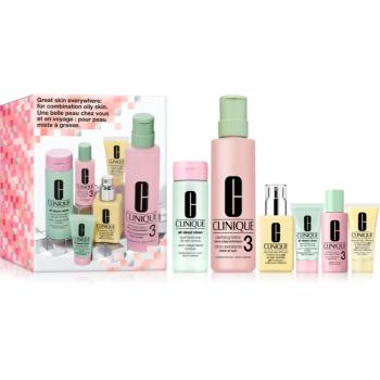 Clinique Holiday 3-Step Skincare Set For Oily Skin dárková sada pro mastnou pleť