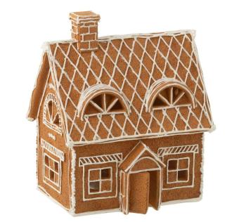 Vánoční perníková chaloupka s Led světýlky Gingerbread House - 18*14*22cm 35340