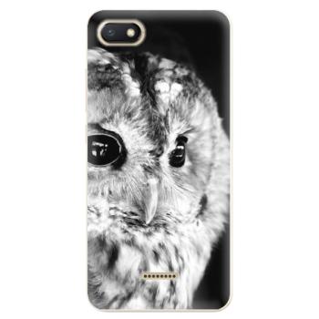 Odolné silikonové pouzdro iSaprio - BW Owl - Xiaomi Redmi 6A