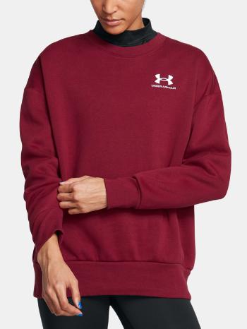 Under Armour UA Icon Fleece OS Crew Mikina Červená