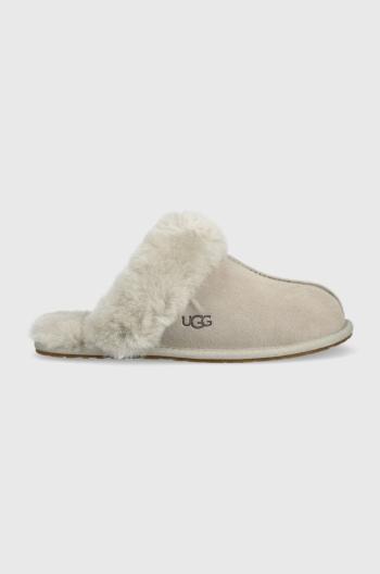 Semišové papuče UGG W Scuffette II šedá barva, 1106872.GOA