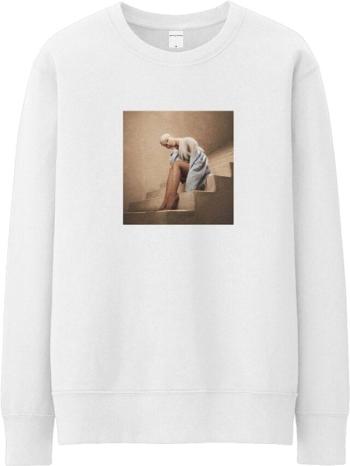 Ariana Grande Mikina Staircase White M