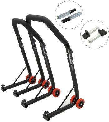 Motorkerékpár állvány M-Style D18 motorkerékpár állvány első/hátsó - első: single, hátsó: karmos