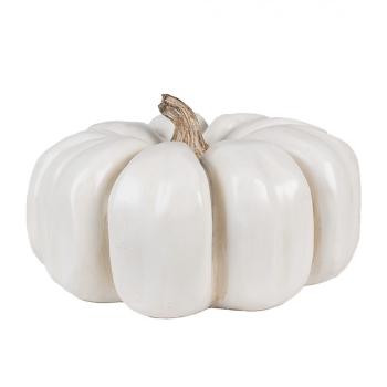 Bílá dekorace dýně Pumpkin Carbassa - Ø 27*16 cm  6PR4366