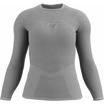 Compressport ON/OFF BASE LAYER LS TOP W Dámské termotriko, šedá, velikost