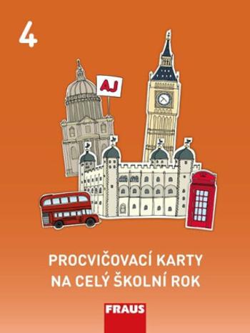 Procvičovací karty na celý školní rok 4 - Angličtina